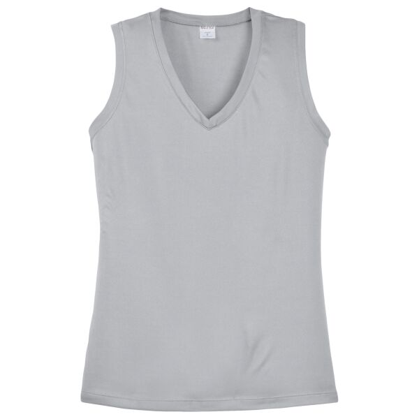 np-Ladies Sleeveless PosiCharge ® Competitor™ V Neck Tee Thumbnail