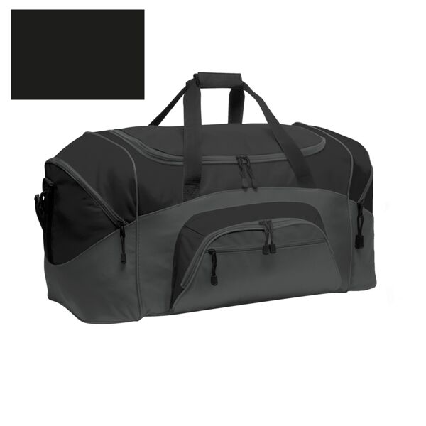 Black & Grey Large Sport Duffel Thumbnail