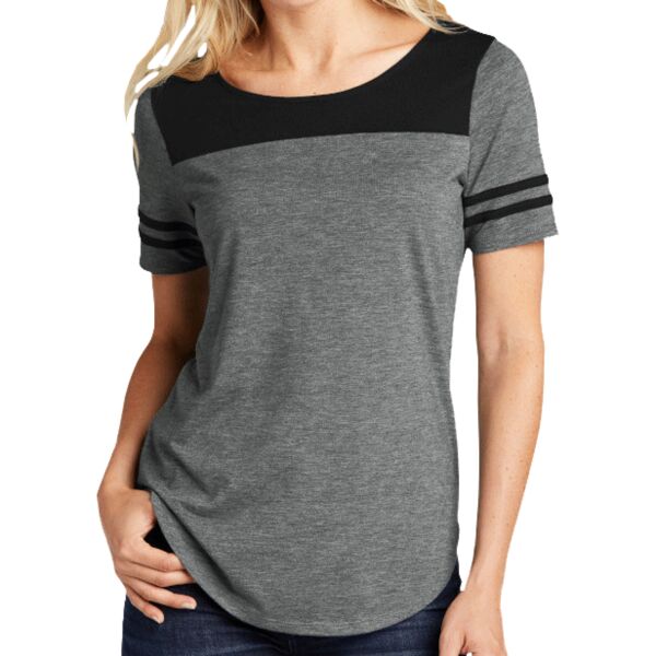 Ladies PosiCharge ® Tri Blend Wicking Fan Tee Thumbnail