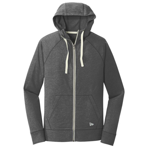 B3NP Sueded Cotton Blend Full Zip Hoodie Thumbnail