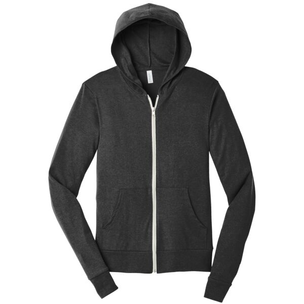 B3 NP Unisex Triblend Full Zip Lightweight Hoodie Thumbnail