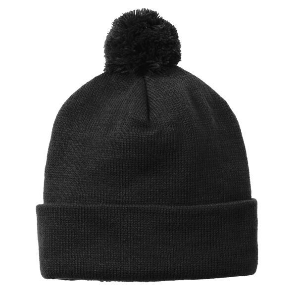 B3 NP Solid Pom Pom Beanie Thumbnail