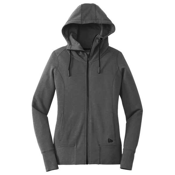 B3_Ladies Tri Blend Fleece Full Zip Hoodie Thumbnail
