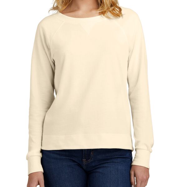 B3V Women's Featherweight French Terry Long Sleeve Crewneck Thumbnail