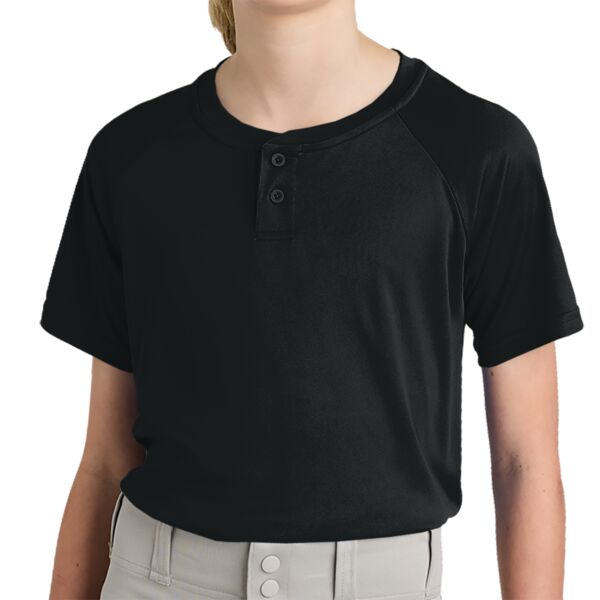 B3VP Youth PosiCharge ® Competitor 2 Button Henley Thumbnail