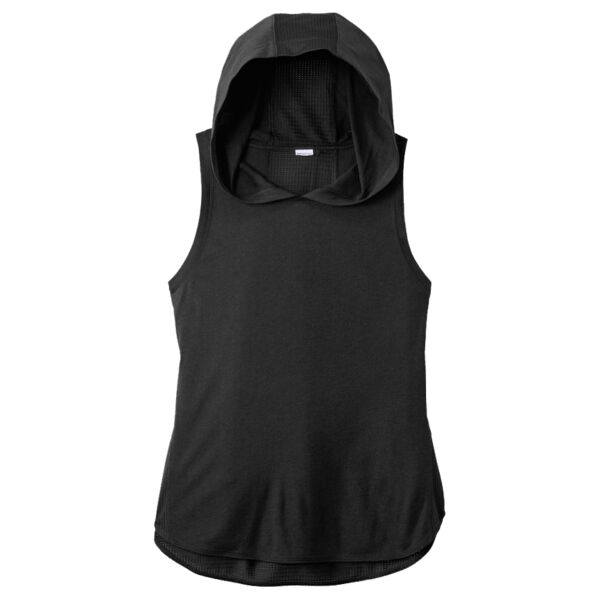 B3NP_Women's PosiCharge ® Tri Blend Wicking Draft Hoodie Tank Thumbnail