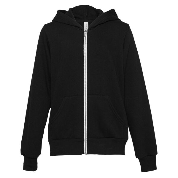 B3V Youth Sponge Fleece Full-Zip Hoodie Thumbnail