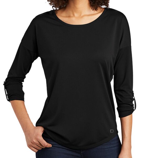 B3R Women's Gravitate Scoop 3/4 Sleeve Thumbnail