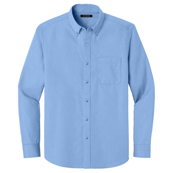 B3R Long Sleeve Nailhead Easy Care Shirt Thumbnail