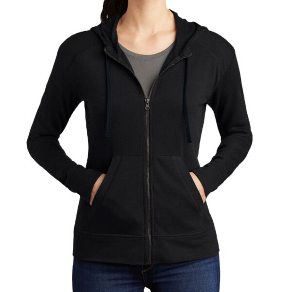 B3R Women's PosiCharge Tri Blend Wicking Fleece Full Zip Hooded Jacket Thumbnail