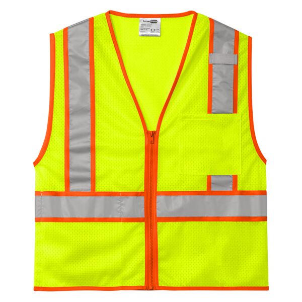 B3R Ansi 107 Class 2 Mesh Zippered Two Tone Vest Thumbnail