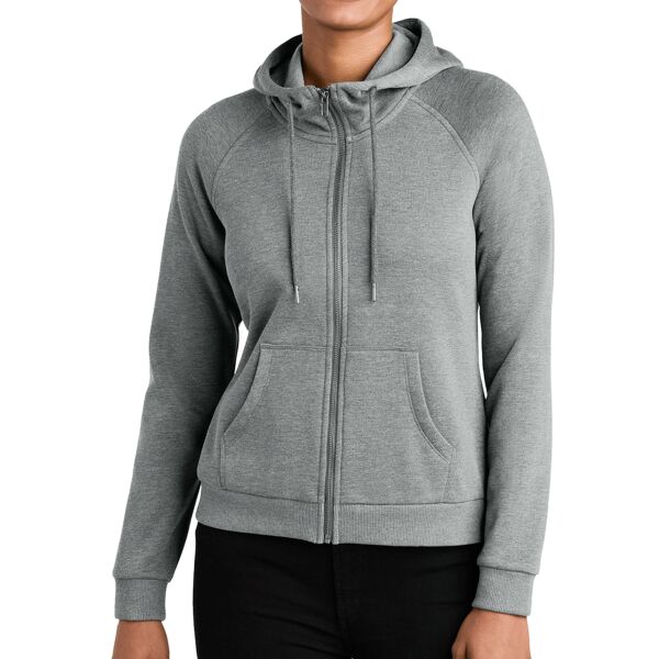 B3R Women's Organic CVC Fleece Full Zip Hoodie Thumbnail