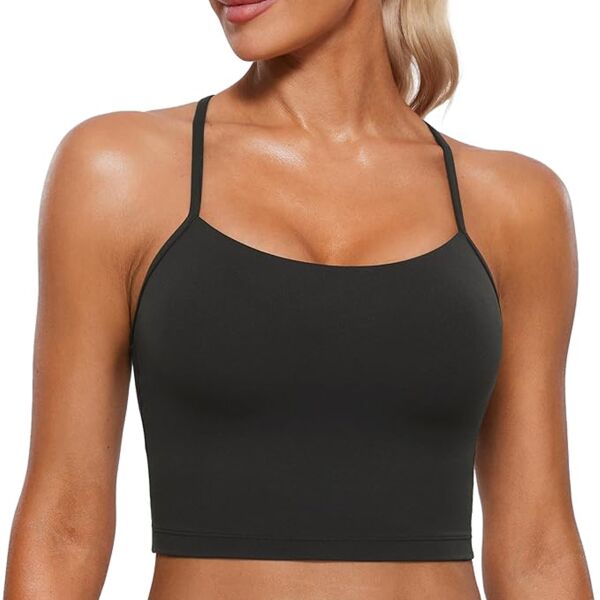 B3R CRZ Yoga Women's Butterluxe Y Back Longline Sports Bra Thumbnail
