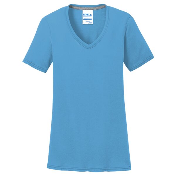 B3R Ladies Performance Blend V Neck Tee Thumbnail