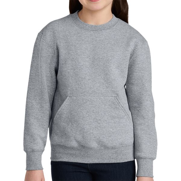 B3RP Youth Core Fleece Crewneck Pocket Sweatshirt Thumbnail