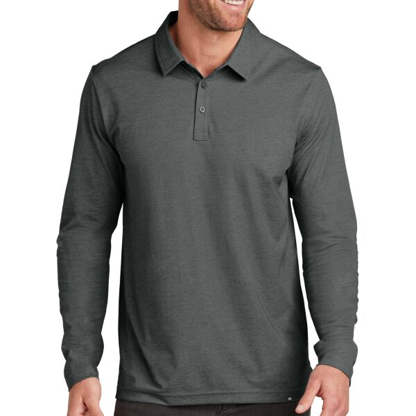 B3R Oceanside Heather Long Sleeve Polo Thumbnail