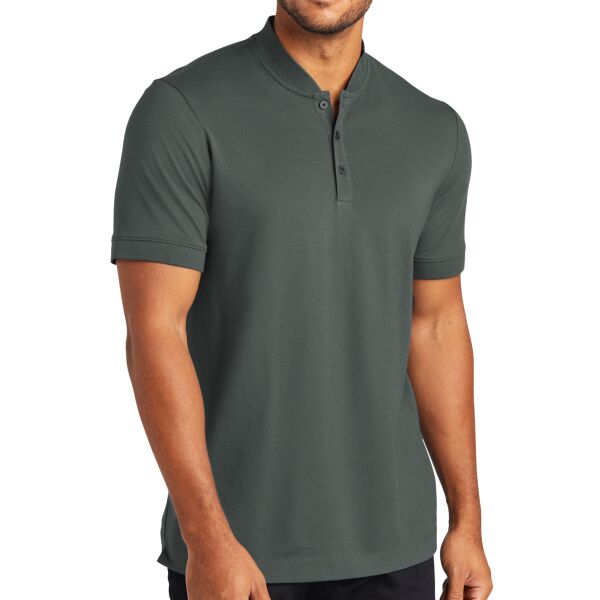 B3R Stretch Pique Henley Thumbnail