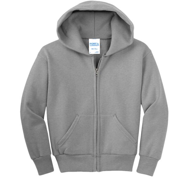 B3RP_Youth Core Fleece Full Zip Hooded Sweatshirt Thumbnail