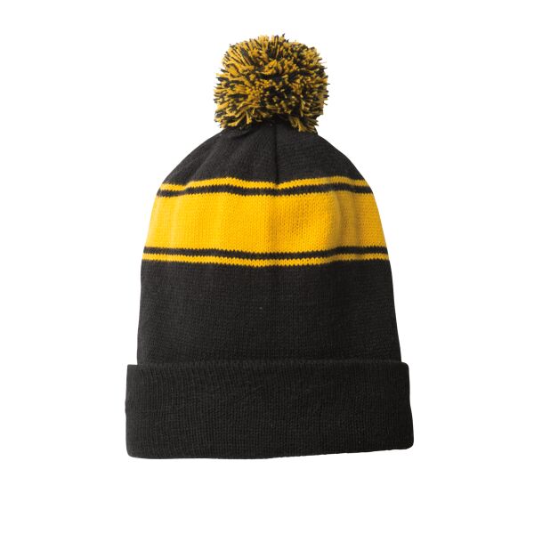 B3R_Stripe Pom Pom Beanie Thumbnail