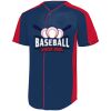 B3VP Youth Full-Button Baseball Jersey Thumbnail