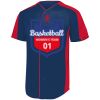 B3VP Youth Full-Button Baseball Jersey Thumbnail